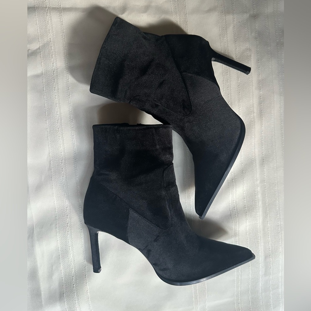 Zara Black Ankle Boots - Picture 10 of 14